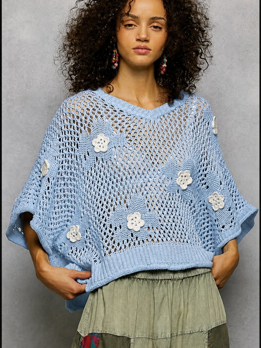 UST496 SKYBLU Pol V-Neck Sleeveless Sweater Top Various Sizes **Photo shows Teal